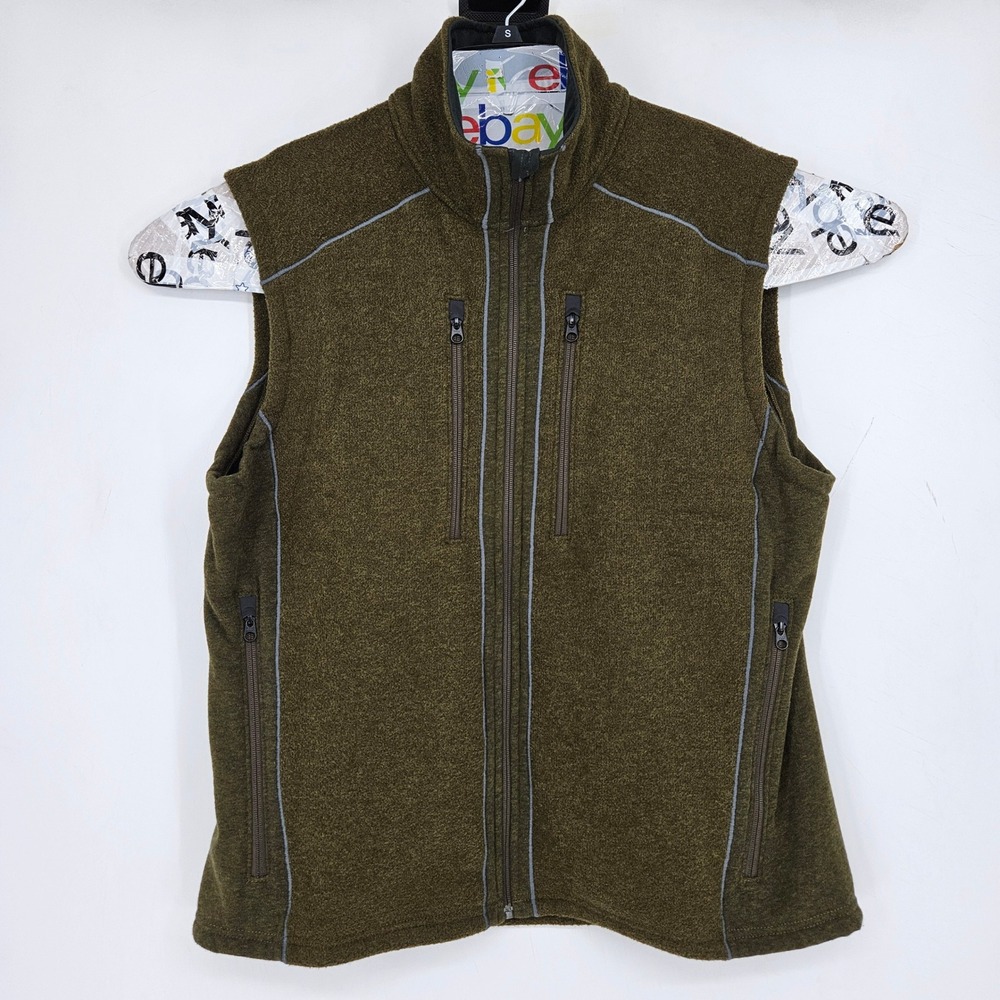 Kuhl Vest Mens XXL Full Zip Interceptr Olive Green Outdoors Hiking Sleeveless